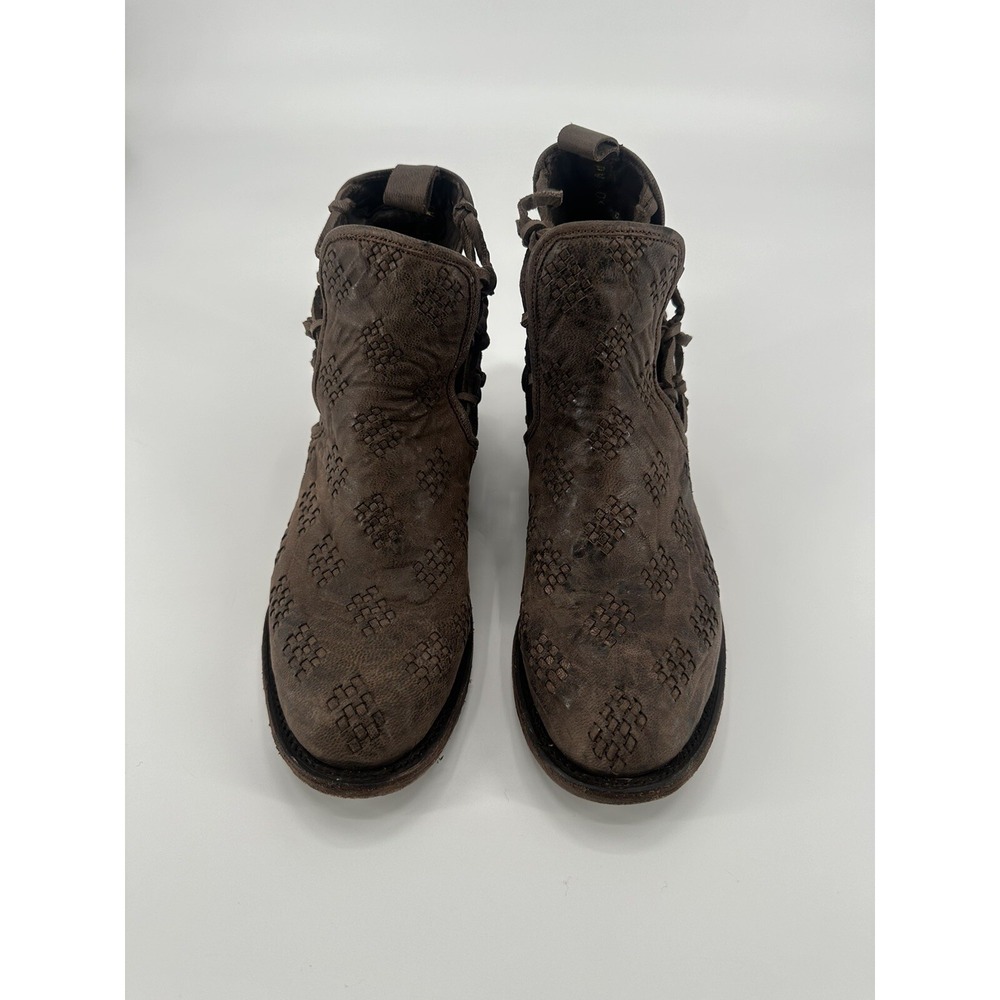 PATINA VIE BY LANE COWGIRL ANKLE BOOTIES WOMEN'S SIZE 7.5 BROWN - Picture 2 of 13